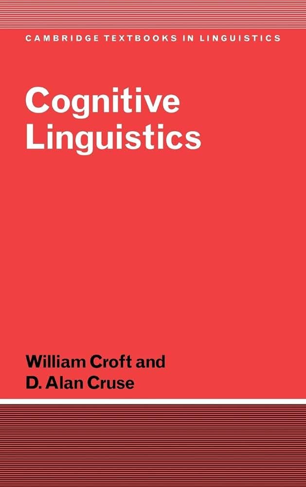 Amazon.com: Cognitive Linguistics (Cambridge Textbooks in
